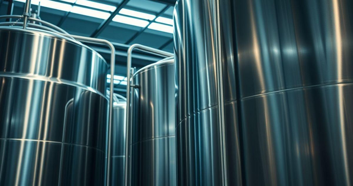 Tanques industriais em aço inox: a solução ideal para armazenamento seguro e durável