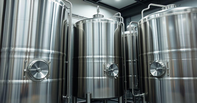 Tanques industriais em aço inox garantem segurança e durabilidade para todos os setores